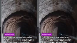 VIDEO: Damkar Selamatkan Lansia Terjun ke Sumur