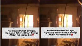 Kebocoran Gas, Rumah di Ceger Cipayung Terbakar Hebat