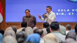Temui Seskab Teddy, Pramono Anung 'Reuni' dengan Pegawai Setkab
