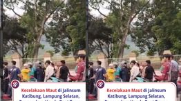 Pemotor Tewas dalam Kecelakaan Maut  di Lampung Selatan