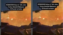 Kebakaran Hantam 50 Rumah di Makassar