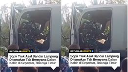 VIDEO: Sopir Truk Ditemukan Tewas di OKU