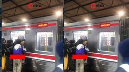 VIDEO: Detik-detik Penumpang Jatuh ke Bawah Peron Saat Berebut Naik KRL