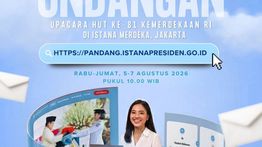 Hari Ini Pendaftaran Masyarakat Umum Upacara HUT Ke-81 Kemerdekaan RI di Istana Resmi Dibuka