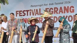 Festival Egrang Jadi Penguat Ruang Aman Anak di Jember