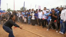 Demokrat Gelar Lomba Rakyat Sekaligus Galang Solidaritas untuk Korban Bencana