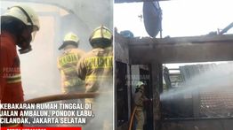 Kebakaran Hantam Rumah Warga di Pondok Labu, Ludes Terbakar