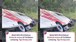 Mobil MCU RS Bekasi Dihantam Innova Sampai Ringsek, 3 Orang Kritis