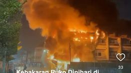 Belasan Ruko Terbakar di Pontianak