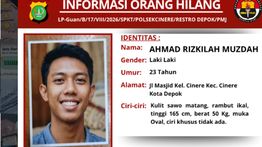 Pemuda Asal Cinere Depok Dilaporkan Hilang