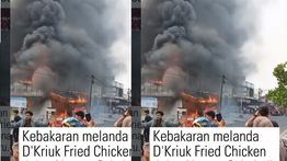 VIDEO: Resto Ayam Goreng Ludes Terbakar