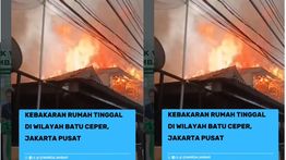 Kebakaran Hantam Rumah-rumah Warga di Batu Ceper