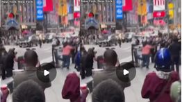 VIDEO: Geger Wanita Todongkan Pisau di Tengah Kota Times Square New York, Berakhir Ditembak Polisi