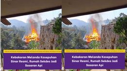 Rumah Sekdes di Sukabumi Ludes Terbakar, Warga Khawatir Api Merambat ke Rumah Lainnya