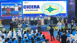 Cicera Hadir di PKKMB Universitas Pancasila, Tampilkan Atraksi SRT