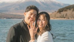 Jerome Polin Lamar Gracia Caroline di Bawah Gunung Fuji