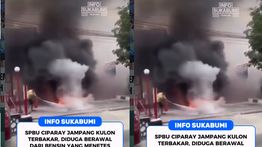 VIDEO: Kebakaran Mengerikan Hantam SPBU Ciparay