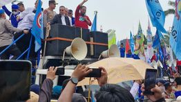 Kapolri Temui Buruh, Minta Pendemo DPR Tertib