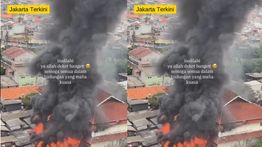 Kebakaran Hantam Rumah-rumah Warga di Kemayoran