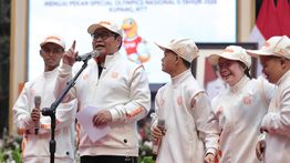 Pramono Lepas Kontingen SOIna DKI ke PESONAS II 2026