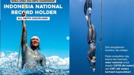 Atlet Freediving Indonesia Dimas Andika Capai Kedalaman 84 Meter di World Apnea 2026