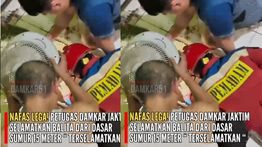 VIDEO: Detik-detik Damkar Selamatkan Balita Terjatuh ke Dalam Sumur Kedalaman 15 Meter