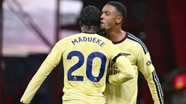 Gol Madueke Antar Arsenal Menang Tipis 1-0 atas Nottingham Forest