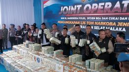 Kapolri, Dirjen Bea Cukai dan BNN Ungkap Penindakan 1,16 Ton Ketamin di Perairan Sumut