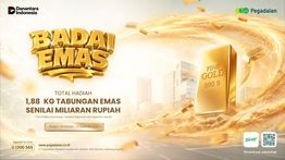 Pegadaian Kembali Gelar Program "Badai Emas 2026", Hadiah 1,88 Kilogram Emas Spesial Untuk Nasabah