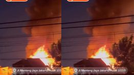 Rumah Warga di Menteng Kebakaran Hebat