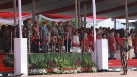 Kopassus mempersembahkan lagu Ksatria Kusuma untuk Prabowo di HUT Kopassus ke-72 