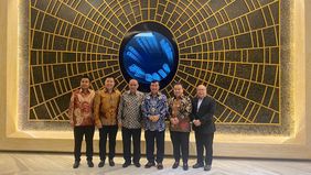 NTV menerima kunjungan Menkominfo Budi Arie, di NT Tower, Pulomas, Jakarta Timur, pada Selasa sore, (30/4/2024).