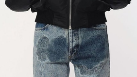 Jordanluca rilis 'pee stain denim' 