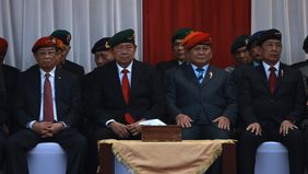 SBY mewakili alumni Akabri memberikan kesan dan pesan Halal Bihalal dan Syukuran Abituren Akabri 