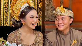 Rizky Febian dan Mahalini kini sah menjadi pasangan suami istri, usai melakukan akad nikah ulang.