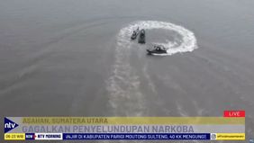 Kapal Nelayan Diduga Membawa Narkotika Jenis Sabu Yang Akan Diseludupkan Ke Wilayah Tanjung Balai, Asahan.