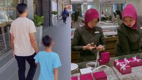 Sepasang orang tua di Malaysia membawa putra mereka yang berusia tujuh tahun ke toko perhiasan untuk membeli beberapa hadiah untuk gurunya.