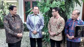 Pimpinan MPR ini dipimpin Bambang Soesatyo (Bamsoet) berbicara penting dengan SBY.