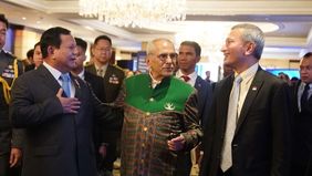 Menteri Pertahanan RI, Prabowo Subianto, menghadiri upacara pembukaan Shangri-La Dialogue 2024 pada hari Jumat (31/5).