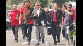 Sekjen PDIP Hasto Kristiyanto memenuhi panggilan Polda Metro Jaya.
