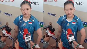 Pasangan Ganda Campuran Indonesia, Rinov Rivaldy/Pitha Haningtyas Mentari,  harus mengakui keunggulan  pemain Taipei, Yang Po-Hsuan/Hu Ling Fang, di 32 besar Indonesia Open 2024, Rabu (5/6).