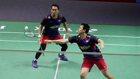 Hendra Setiawan senang bisa mengakhiri 35 tahun karier bulu tangkisnya di depan penonton Indonesia. 
