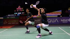 Langkah Maulana/Muhammad Shohibul Fikri terhenti perempat final Indonesia Open 2024.