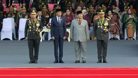 Jokowi melibatkan presiden terpilih itu untuk menyaksikan defile 
