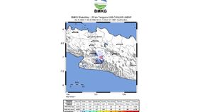 Gempa bumi tektonik berkekuatan M2,5 mengguncang wilayah Kabupaten Cianjur, Jawa Barat pada hari Senin, 08 Juli 2024 pukul 11:33:40 WIB.