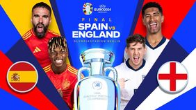 Inggris akan berhadapan dengan Spanyol pada babak final Euro 2024.