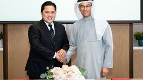 Penandatanganan nota kesepahaman ini dilakukan Menteri BUMN Erick Thohir dan Chairman Eagle Hills serta pendiri Emaar Mohamed Ali Rashed Alabbar.