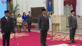 Ada tiga wamen baru yang dilantik Presiden.