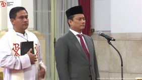 Bendum Gerindra Thomas Djiwandono kini diangkat Jokowi menjadi Wamenkeu II.