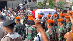 Jenazah mantan Wapres Hamzah Haz dibawa ke Cisarua, Bogor untuk pemakaman militer.